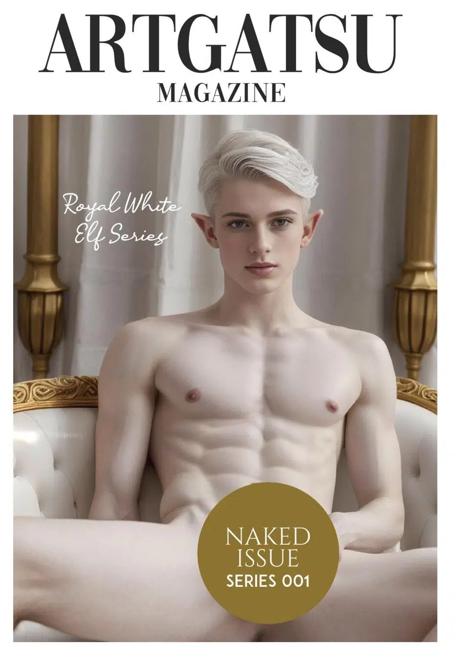 ART GATSU MAGAZINE Noo. 1 AI HUNK White Elf Naked Issue ‖ R+【PHOTO】