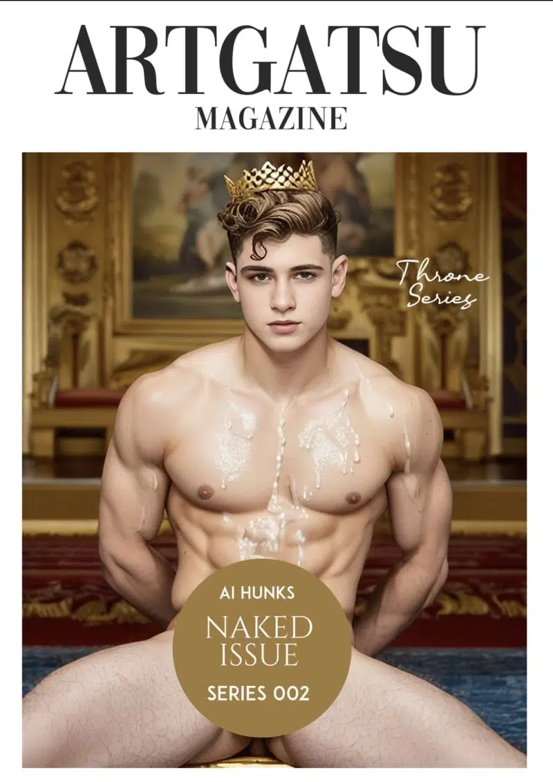 ART GATSU MAGAZINE No. 002 AI HUNK Throne Naked Issue ‖ R+【PHOTO】