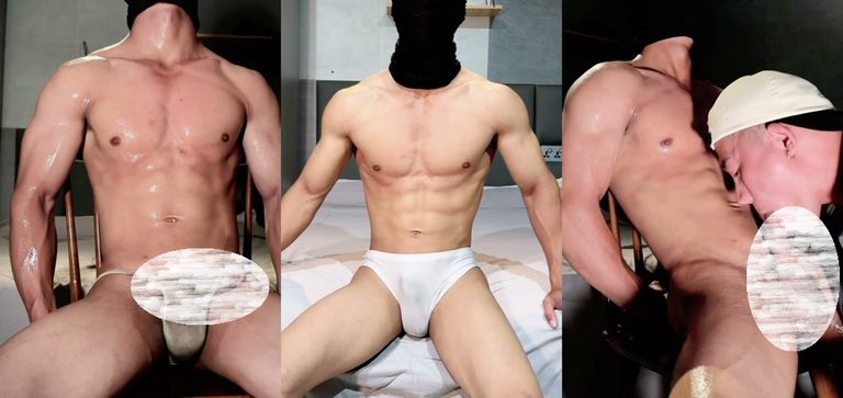 Seachan cum gym boy
